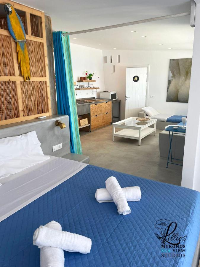 Lillies Mykonos Sea View Studios Tourlos Zewnętrze zdjęcie